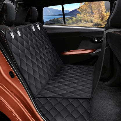 Dog Car Seat for Large Medium Dogs Waterproof Back Seat Extender with Side Flaps for Easy Entry & Exit - Black 147Cm X 137Cm,Automotive Accessories for Dogs, Car Stuff
