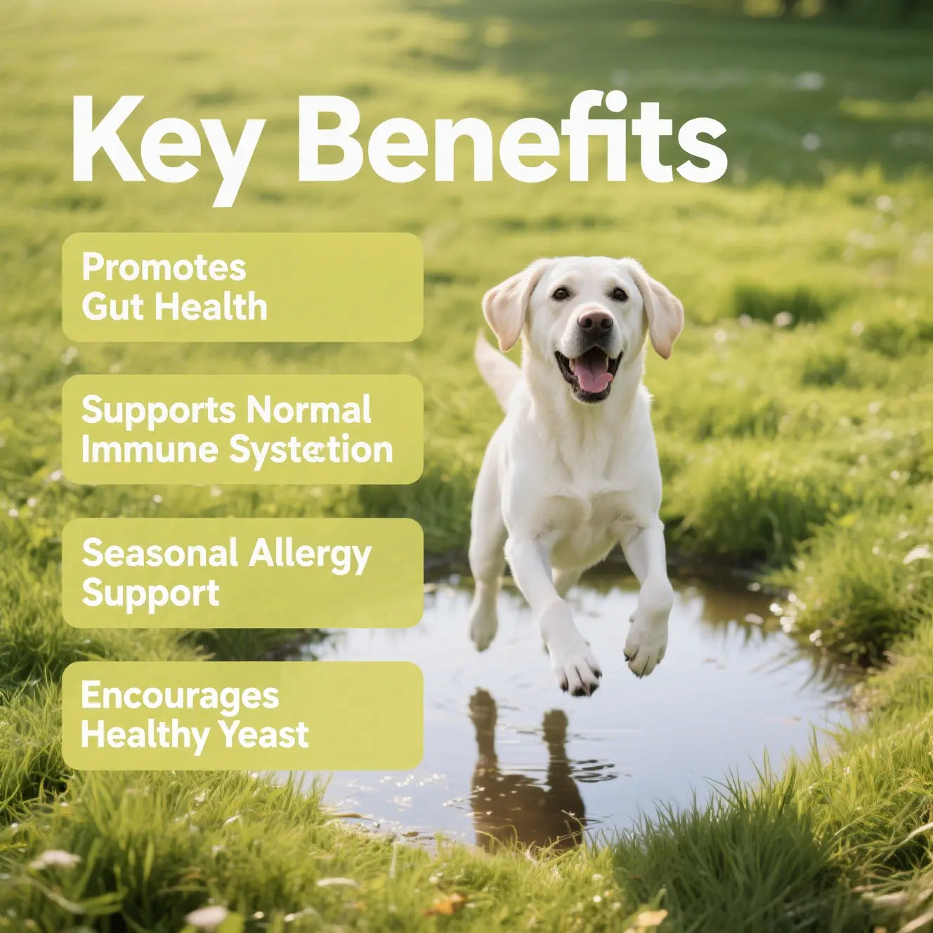 Dog Probiotic Supplement Chews | with Prebiotics, Fiber & Enzymes | Plant-Based Daily Formula