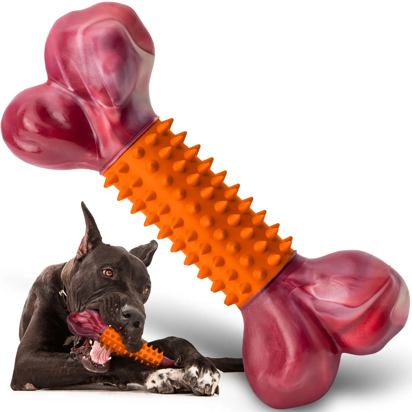 Apasiri Durable Chew Toy for Strong Dogs, Sturdy Toy for Large Breeds, Indestructible Chew Toy, Interactive Dog Toy, Dog Teeth Grinding Toy, Large Dog Toy, Dog Birthday Toy