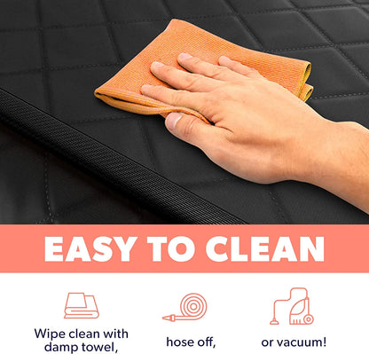 Dog Car Seat for Large Medium Dogs Waterproof Back Seat Extender with Side Flaps for Easy Entry & Exit - Black 147Cm X 137Cm,Automotive Accessories for Dogs, Car Stuff