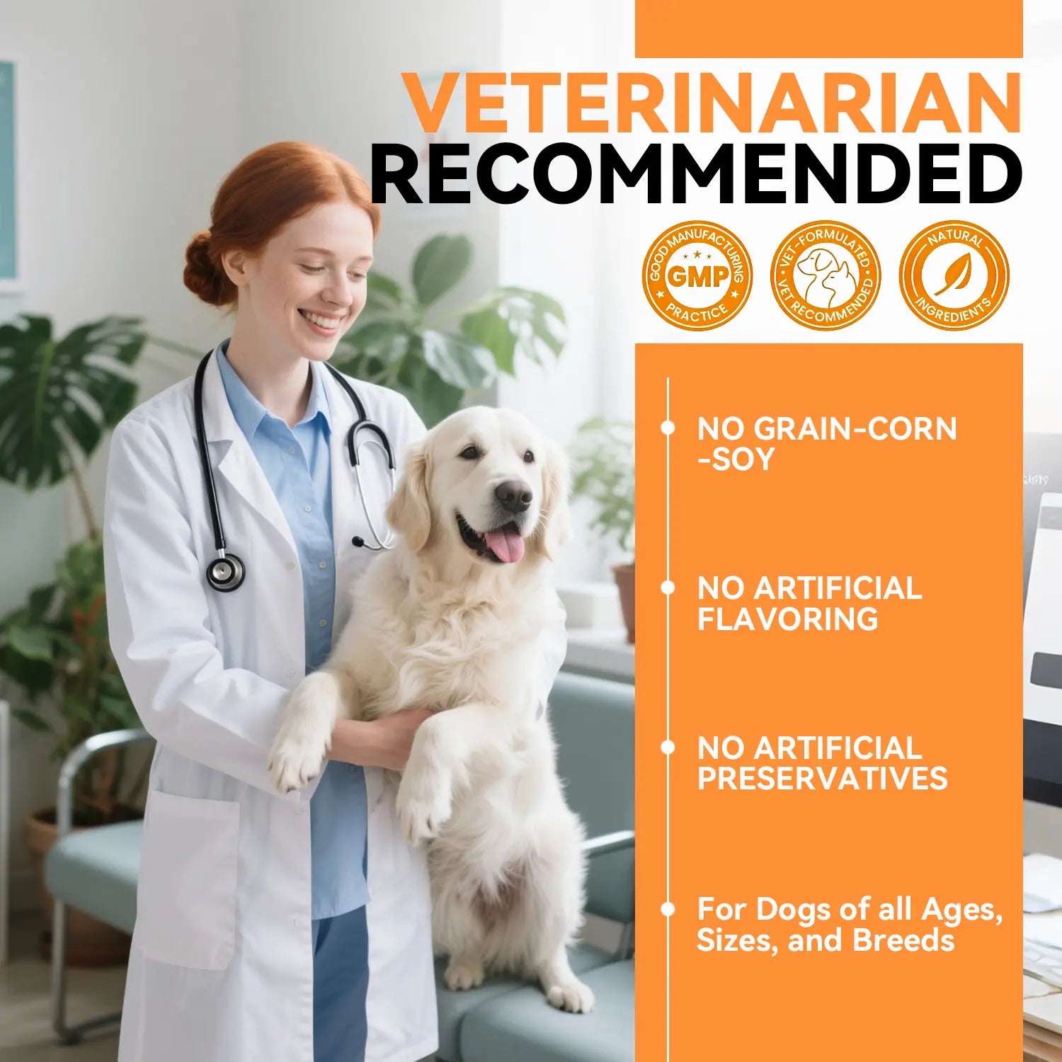Chondroitin Joint Supplement for Dogs, Glucosamine for Dogs Hip and Joint Supplement Chews