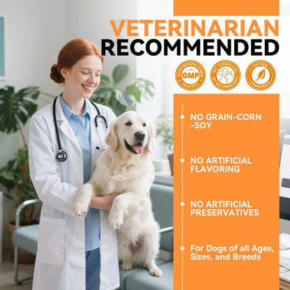 Chondroitin Joint Supplement for Dogs, Glucosamine for Dogs Hip and Joint Supplement Chews