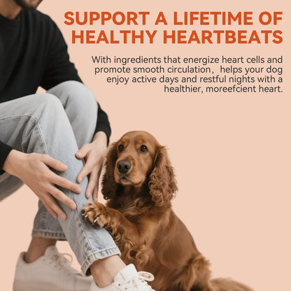 Taurine + Coq10 Chews for Dogs - Clean Nutritional Blend for Daily Canine Wellness - Essential Nutrients for Health - Natural Pork Flavor - 32 Soft Chews